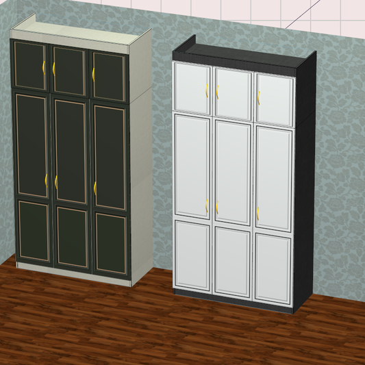 Cabinet software, one horizontal and one vertical six-sided drawing cabinet, one-click order splitting, quotation, CAD export!