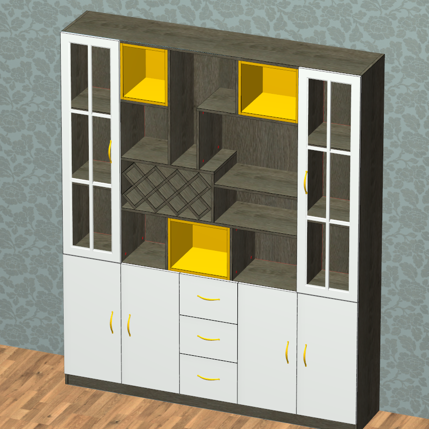 This multifunctional computer desk features built-in drawers and a sturdy design to hold a television, providing an effcient workspace and entertainment setup in any room, Perfect for modern living environments