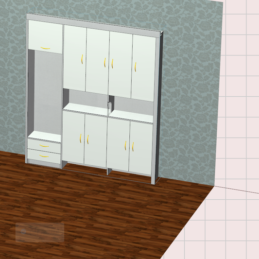 The cabinet software only needs to draw a diagram and split the order data to save time and labor