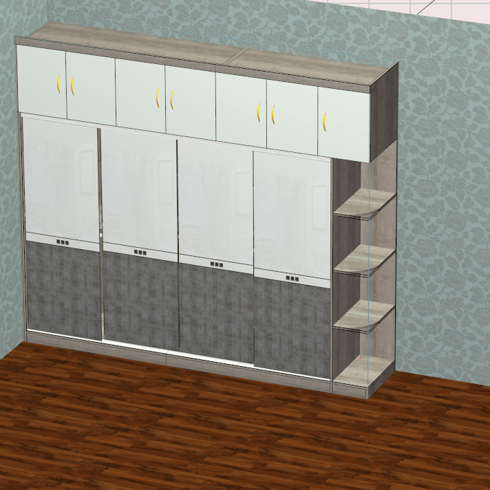 The cabinet software is a good helper for the whole house customization, and the design and production are integrated!
