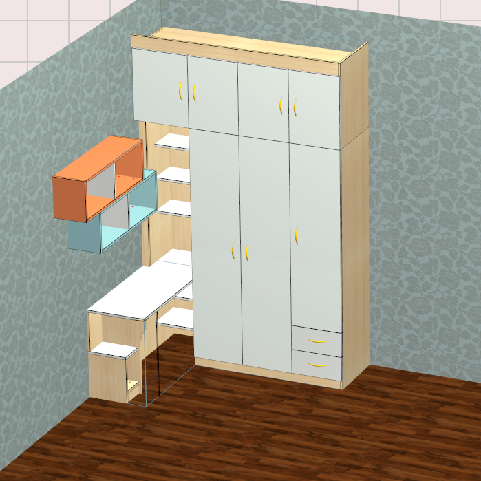 If you can't hire a designer and don't know CAD software, then try this cabinet for fools