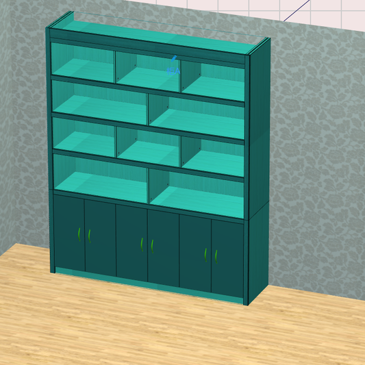 If you can't hire a designer, zero foundation and don't know CAD software, then try this cabinet for fools