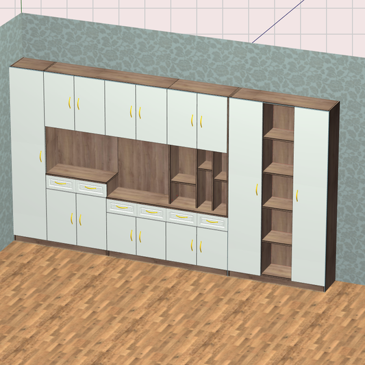 Panel furniture design and order splitting software, mobile phones, tablets, and computers can be drawn online to help the factory grow 3 times