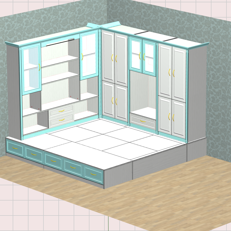 Panel furniture design and order splitting software, mobile phone and tablet design, computer material production, three-end synchronization