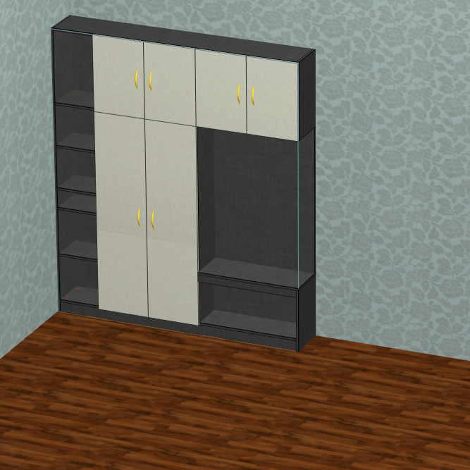 Panel furniture design and order dismantling software, one horizontal and one vertical six-sided painting cabinet, mobile phones, computers and tablets can be operated, and you can get started in three days