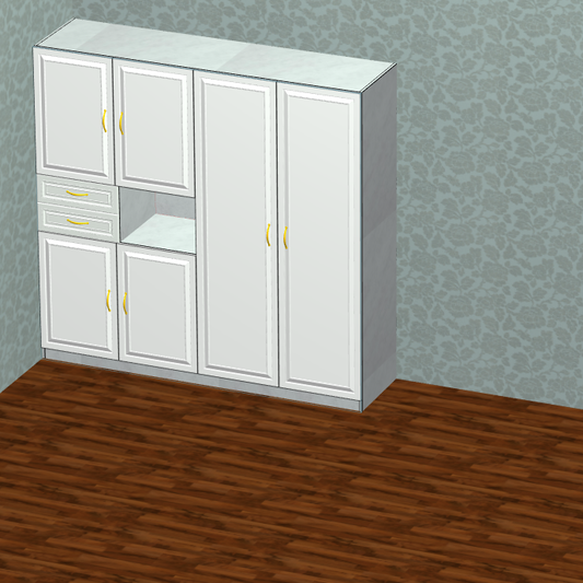 Panel furniture cabinet design and order splitting software, on-site measurement of the room can be out of the renderings, front-end design back-end production, front and back end through