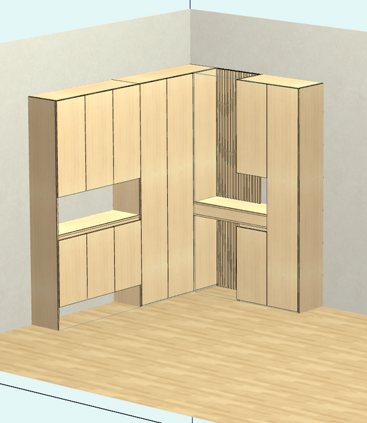 With this cabinet for dummies, you don't need to hire a designer, and you don't need a CAD software foundation