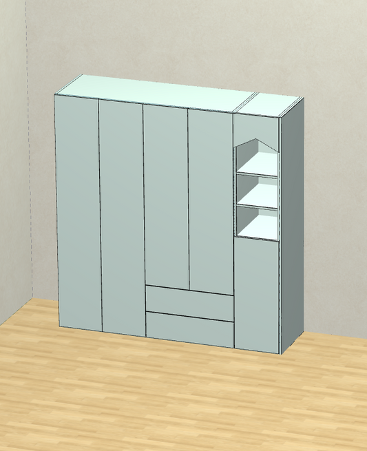 The cabinet software only needs to draw a diagram and split the order data to save time and labor