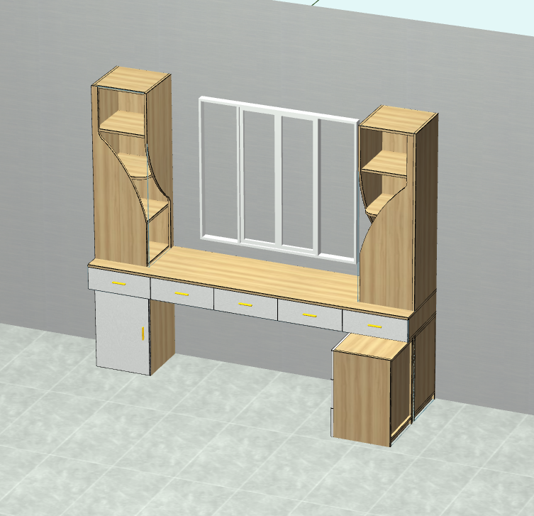 If you can't hire a designer and don't know CAD software, then try this cabinet for fools