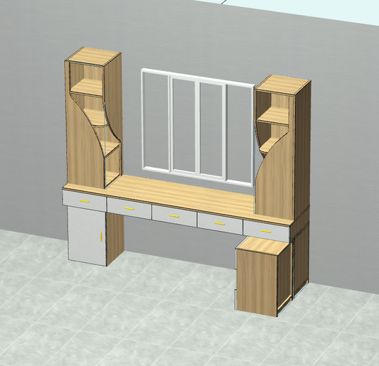 If you can't hire a designer and don't know CAD software, then try this cabinet for fools