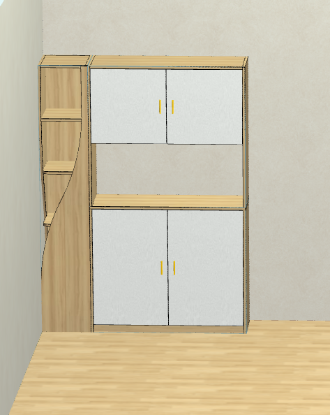 Cabinet software makes the design easier, and there is no need to understand the basics of CAD
