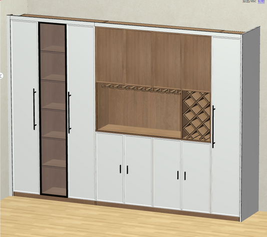 You only need to draw a diagram of the panel furniture design and order splitting software, renderings, order splitting data, and design to production in one