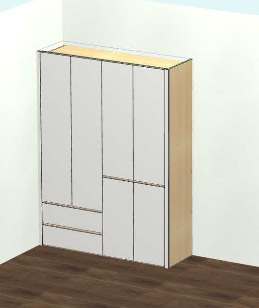 Panel furniture design and order dismantling software, one horizontal and one vertical six-sided painting cabinet, mobile phones, computers and tablets can be operated, and you can get started in three days