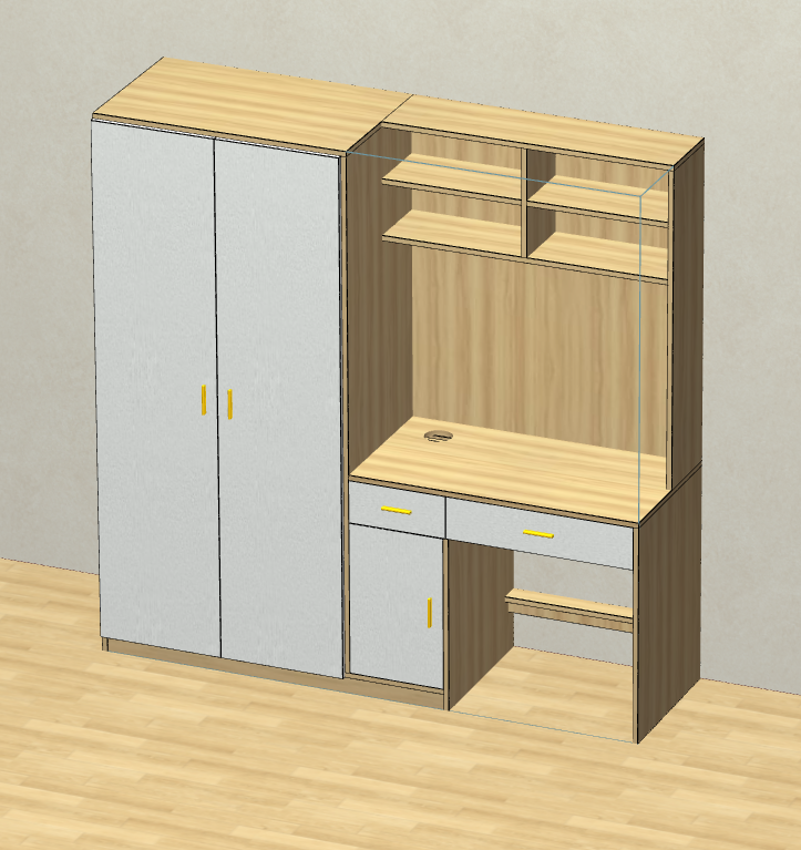 Cabinet software, simple operation, docking production, saving labor for the factory! Reduce costs! Improve the efficiency of design order splitting