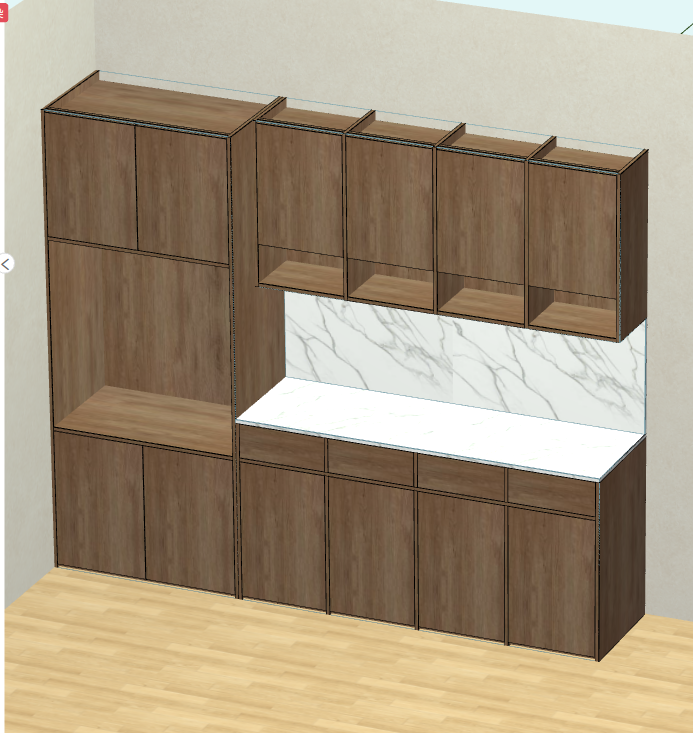 The cabinet software is a good helper for the whole house customization, and the design and production are integrated!