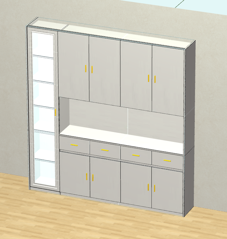 Cabinet software, simple operation, docking production, saving labor for the factory! Reduce costs! Improve the efficiency of design order splitting