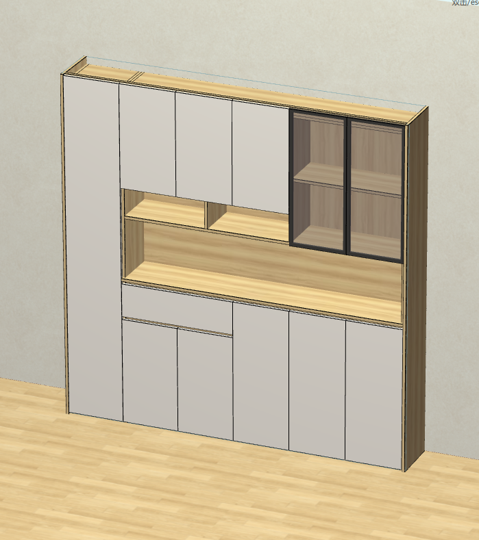 Panel furniture cabinet design and order splitting software, on-site measurement of the room can be out of the renderings, front-end design back-end production, front and back end through