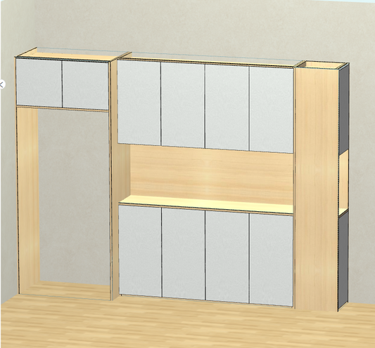 Panel furniture design and order splitting software, mobile phone and tablet design, computer material production, three-end synchronization