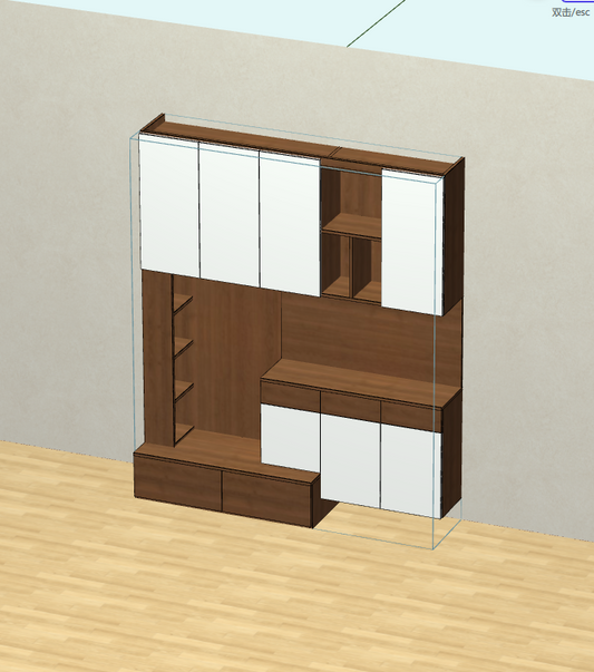You only need to draw a diagram of the panel furniture design and order splitting software, renderings, order splitting data, and design to production in one