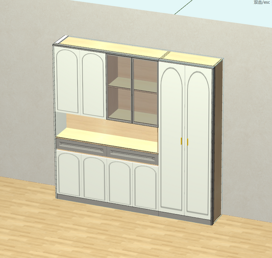 Panel furniture cabinet design and order splitting software, on-site measurement of the room can be out of the renderings, front-end design back-end production, front and back end through