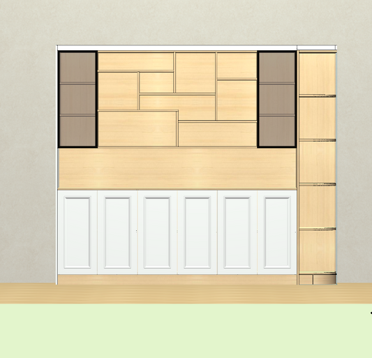 With this cabinet for dummies, you don't need to hire a designer, and you don't need a CAD software foundation