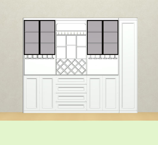 The cabinet software only needs to draw a diagram and split the order data to save time and labor