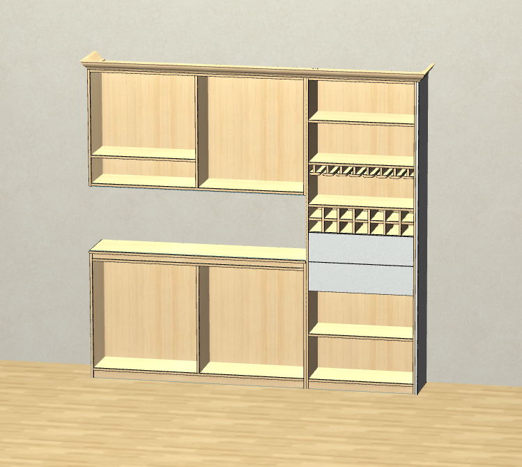 If you can't hire a designer, zero foundation and don't know CAD software, then try this cabinet for fools