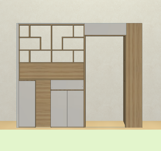 You only need to draw a diagram of the panel furniture design and order splitting software, renderings, order splitting data, and design to production in one