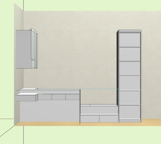 this fool-like operation of the splitting software one horizontal and one vertical six-sided painting cabinet mobile phone, computer, tablet can be operated without CAD foundation can be started in three days