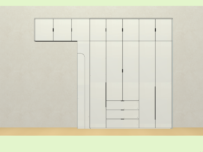 Panel furniture design, order splitting production software, you can draw cabinets with your fingers, one horizontal and one vertical, six sides of the drawing, mobile phone tablet data synchronization