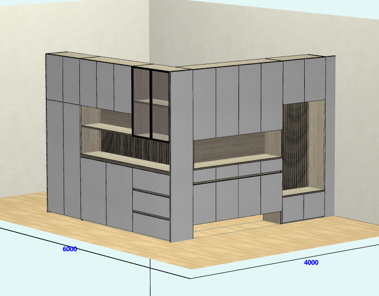 Panel furniture design and order splitting software, the front and back ends are integrated, no CAD foun