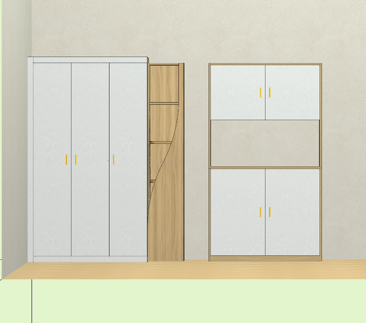 Cabinet software, the front and back ends are connected, you only need to draw a picture once, you can get a one-click quotation, and you can split the order and produce the drawing