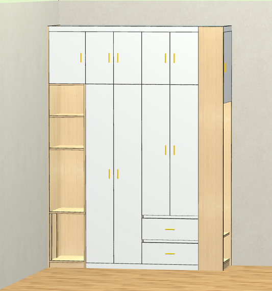 Remote eye remote docking customer customer scan the code to view the design 3D renderings electronic confirmation