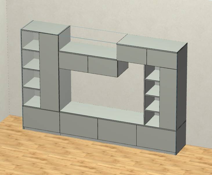 The cabinet software is a horizontal and vertical six-sided drawing cabinet, which can be operated by mobile phones, computers and tablets, and can be used in three days