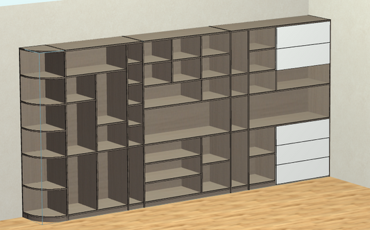 With this cabinet for dummies, you don't need to hire a designer, and you don't need a CAD software foundation