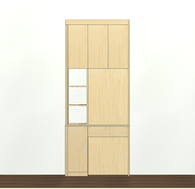 Cabinet software makes the design easier, and there is no need to understand the basics of CAD