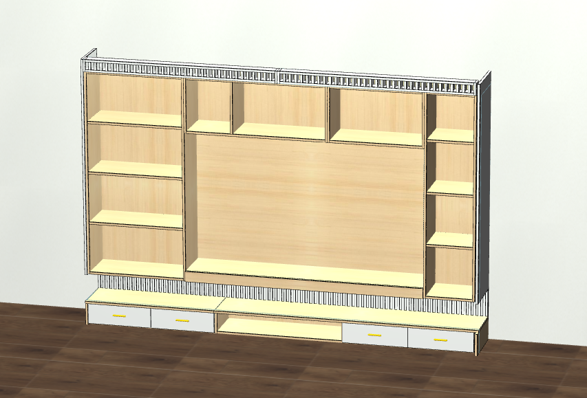Cabinet software, simple operation, docking production, saving labor for the factory! Reduce costs! Improve the efficiency of design order splitting