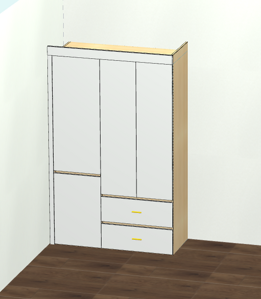 Panel furniture design and order dismantling software, one horizontal and one vertical six-sided painting cabinet, mobile phones, computers and tablets can be operated, and you can get started in three days