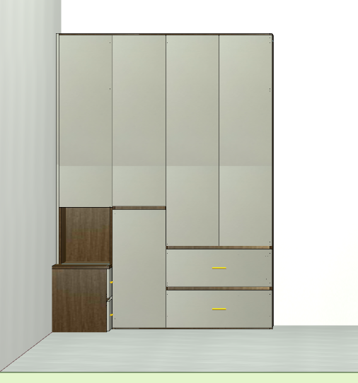 The cabinet software is a horizontal and vertical six-sided drawing cabinet, which can be operated by mobile phones, computers and tablets, and can be used in three days