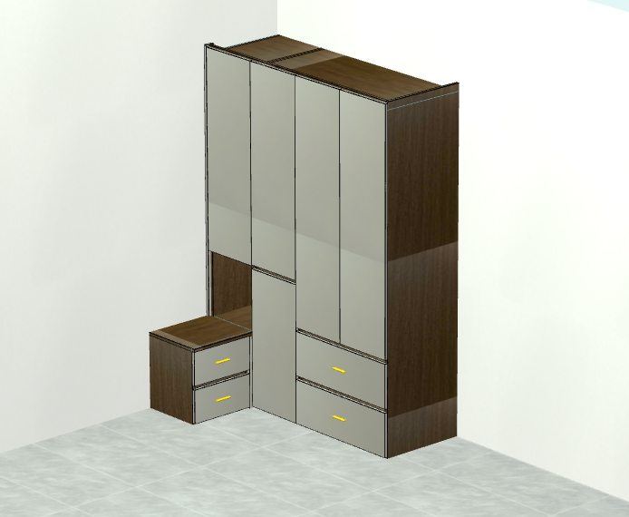 The cabinet software is a horizontal and vertical six-sided drawing cabinet, which can be operated by mobile phones, computers and tablets, and can be used in three days