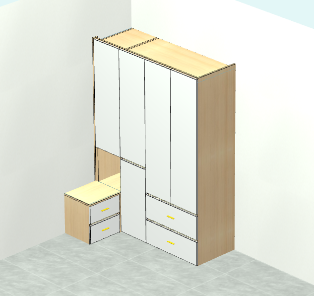 If you can't hire a designer and don't know CAD software, then try this cabinet for fools