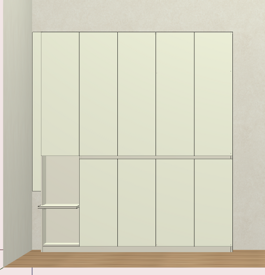 Panel furniture design and order dismantling software, one horizontal and one vertical six-sided painting cabinet, mobile phones, computers and tablets can be operated, and you can get started in three days