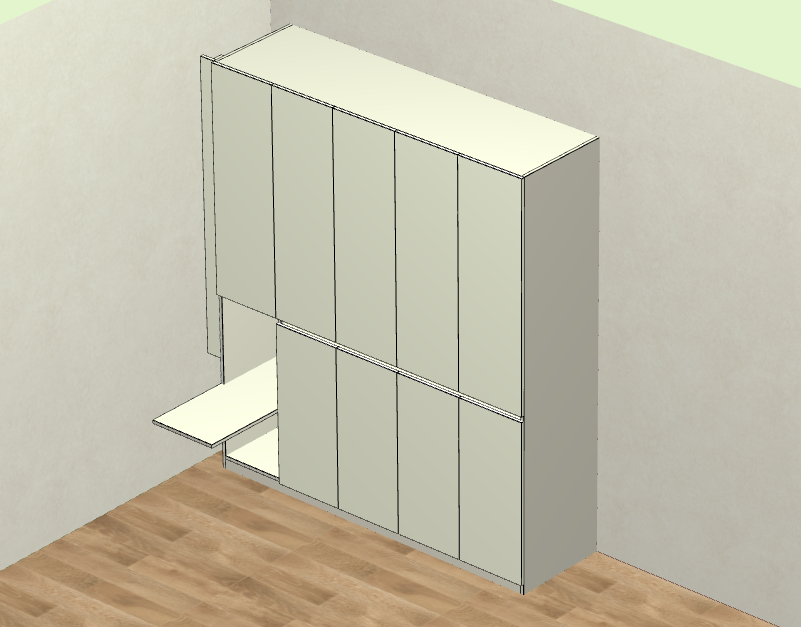 Panel furniture design and order dismantling software, one horizontal and one vertical six-sided painting cabinet, mobile phones, computers and tablets can be operated, and you can get started in three days