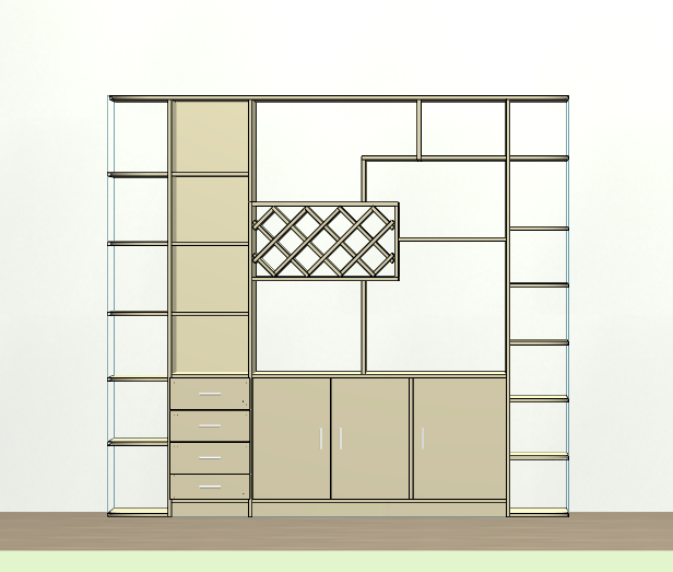 If you can't hire a designer and don't know CAD software, then try this cabinet for fools