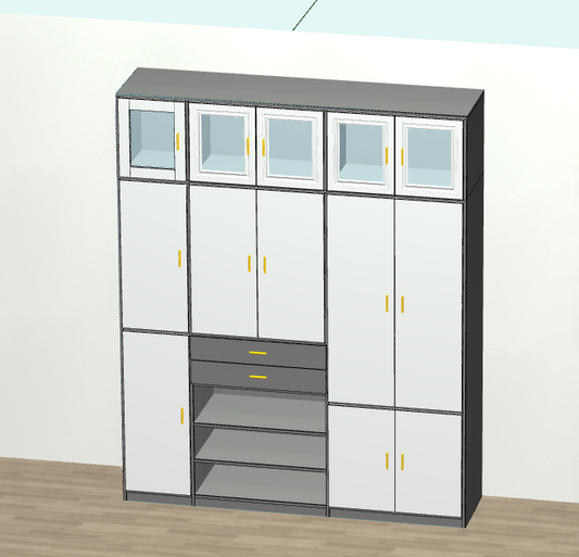With this cabinet for dummies, you don't need to hire a designer, and you don't need a CAD software foundation