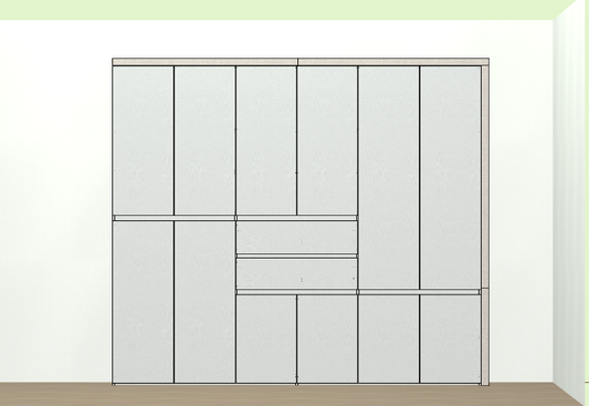 Panel furniture design and order dismantling software, one horizontal and one vertical six-sided painting cabinet, mobile phones, computers and tablets can be operated, and you can get started in three days