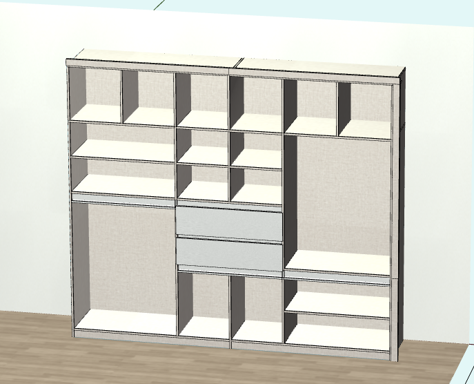 Panel furniture design and order dismantling software, one horizontal and one vertical six-sided painting cabinet, mobile phones, computers and tablets can be operated, and you can get started in three days