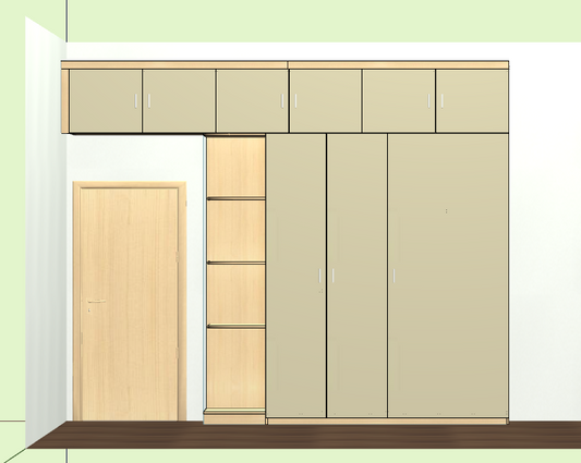 Panel furniture design and order dismantling software, one horizontal and one vertical six-sided painting cabinet, mobile phones, computers and tablets can be operated, and you can get started in three days