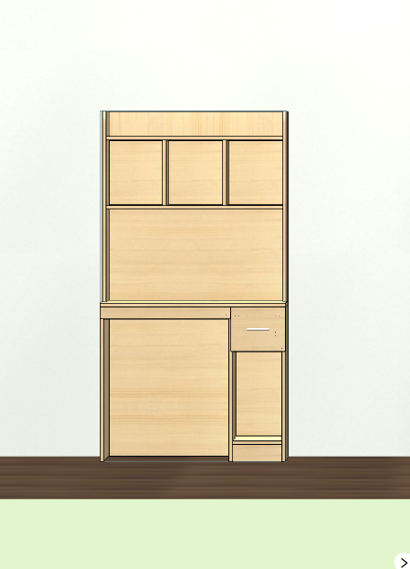 Cabinet design order splitting software, fool-style operation without CAD basis, one horizontal and one vertical six-sided painting cabinet