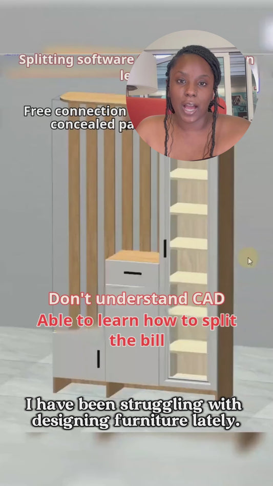 If you can't hire a designer, zero foundation and don't know CAD software, then try this cabinet for fools